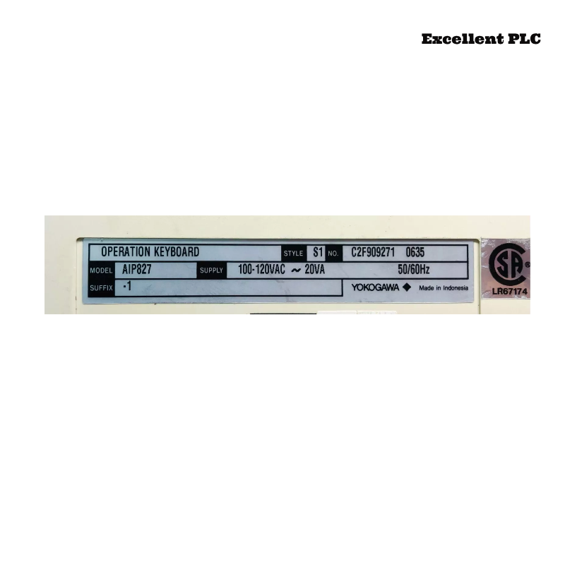 Yokogawa AIP827-1 Operation Keyboard