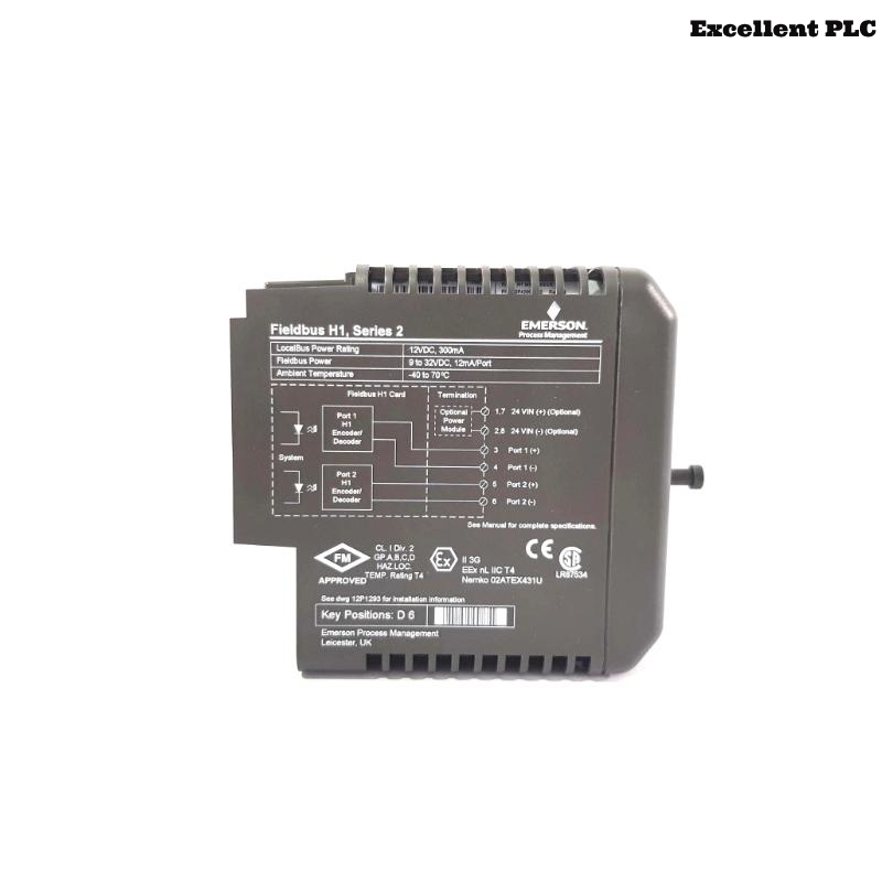 Emerson KJ3242X1-BA1 Fieldbus H1 Card
