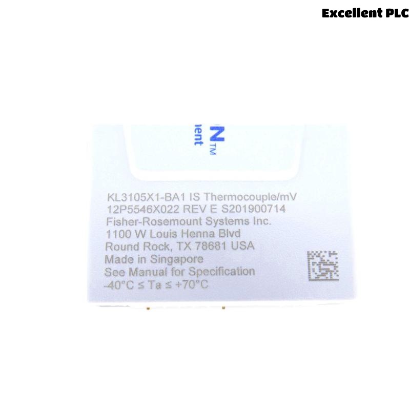 Emerson KL3105X1-BA1 Thermocouple/mV CHARM Module