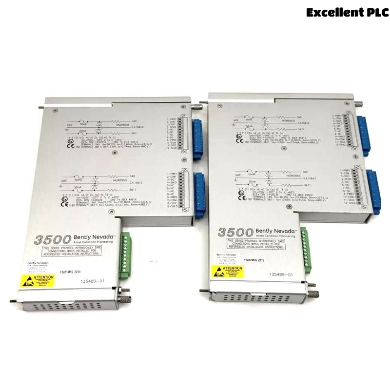 Bently Nevada 3500/42M-04-00 135489-01 Seismic Monitoring I/O Module