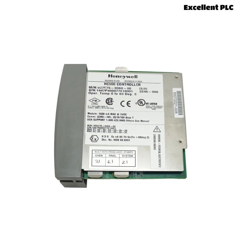 Honeywell 900C75S-0360-00 HC900 C75 Redundant Controller CPU