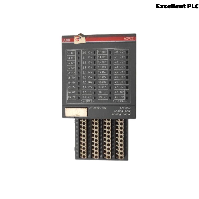ABB AX522 1SPA250000R0001 S500 Analog Input/Output Module