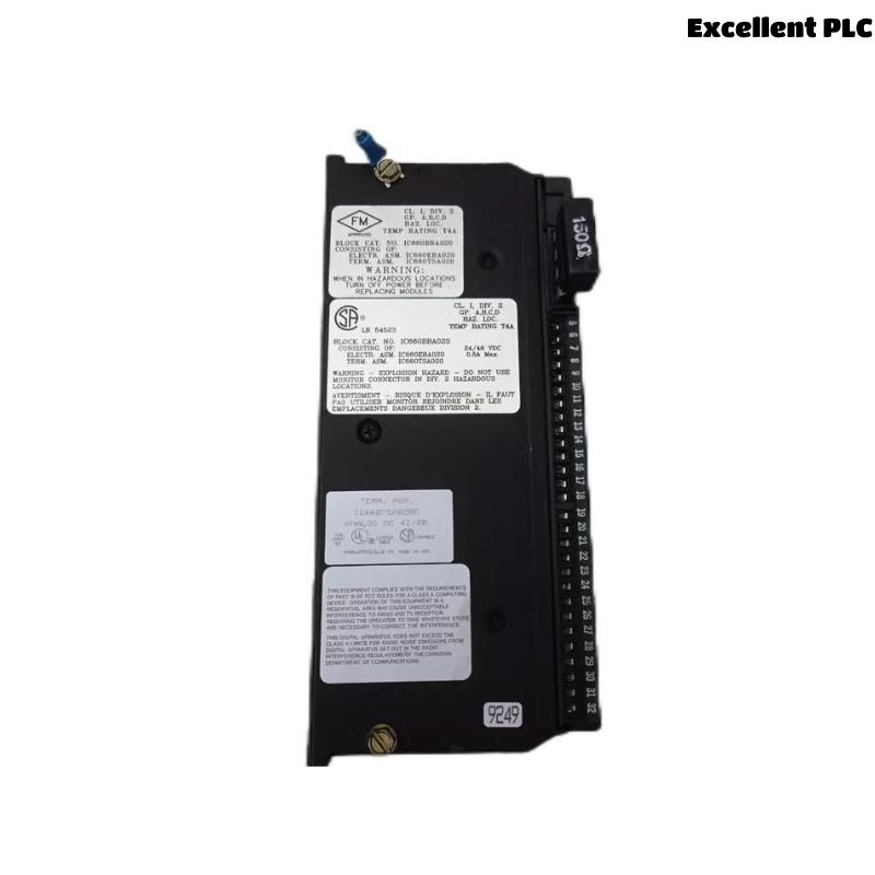 GE IC660TSA020 Terminal Assemblies