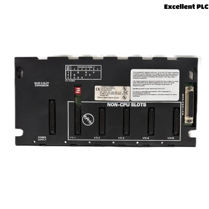 GE IC693CHS398 5-Slot Expansion Baseplate