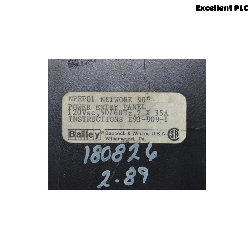 ABB Bailey NPEP01 6632094A1 Power Entry Panel