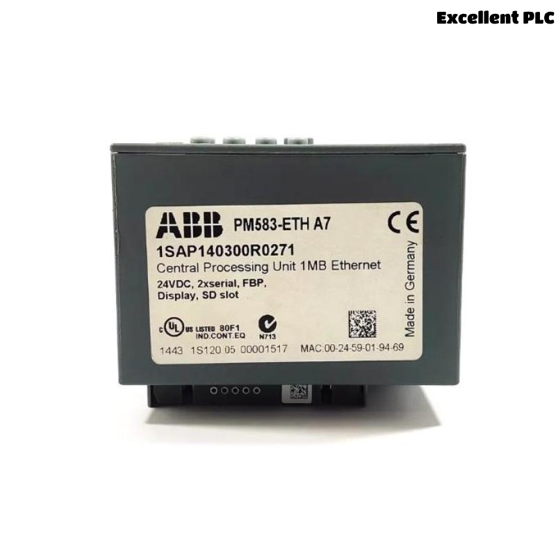 ABB PM583-ETH 1SAP140300R0271  CPU Programmable Logic Controller
