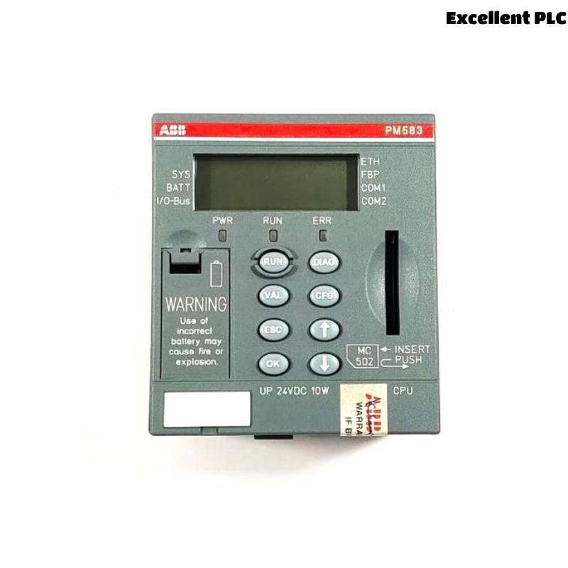 ABB PM583-ETH 1SAP140300R0271  CPU Programmable Logic Controller