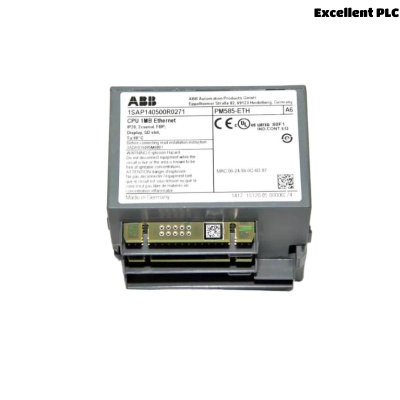 ABB PM585-ETH 1SAP140500R0271 CPU Programmable Logic Controller