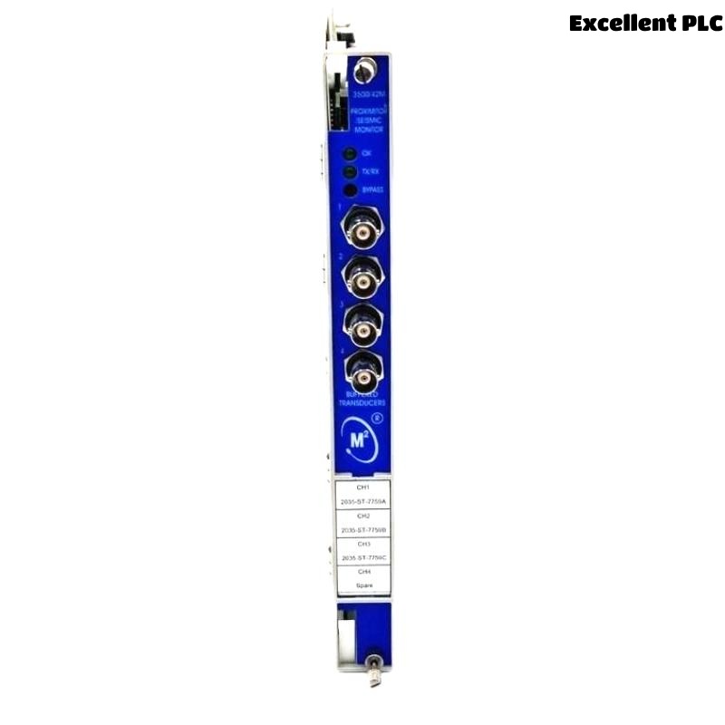 Bently Nevada 3500/42-09-02 140734-02+140471-01 Proximitor Seismic Monitor