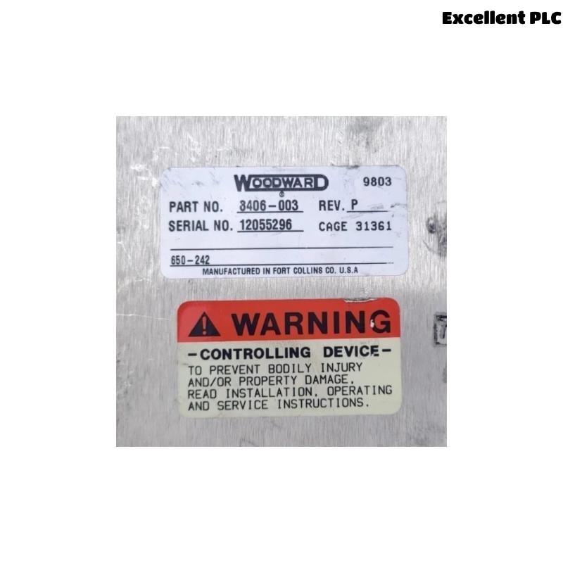 Woodward 8406-003 Operator Interface