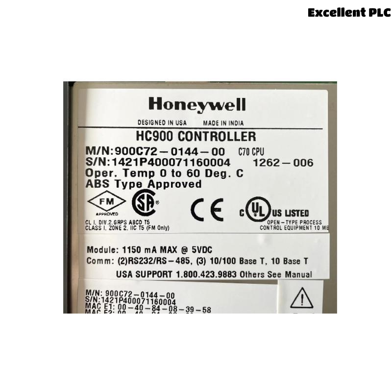 Honeywell 900C72-0144-00 HC900 C70 Controller CPU