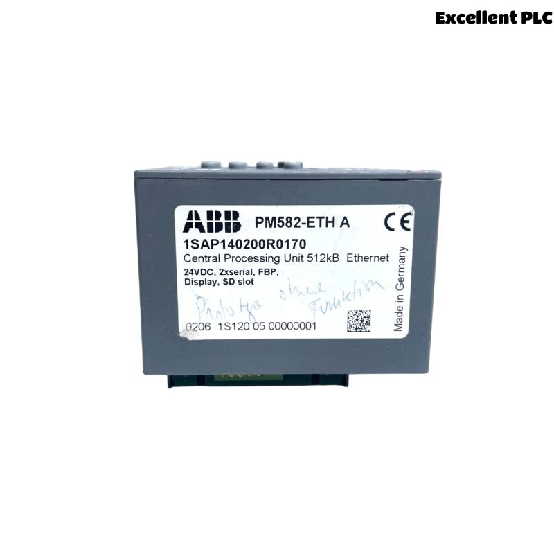 ABB PM582-ETH 1SAP140200R0170 CPU Programmable Logic Controller