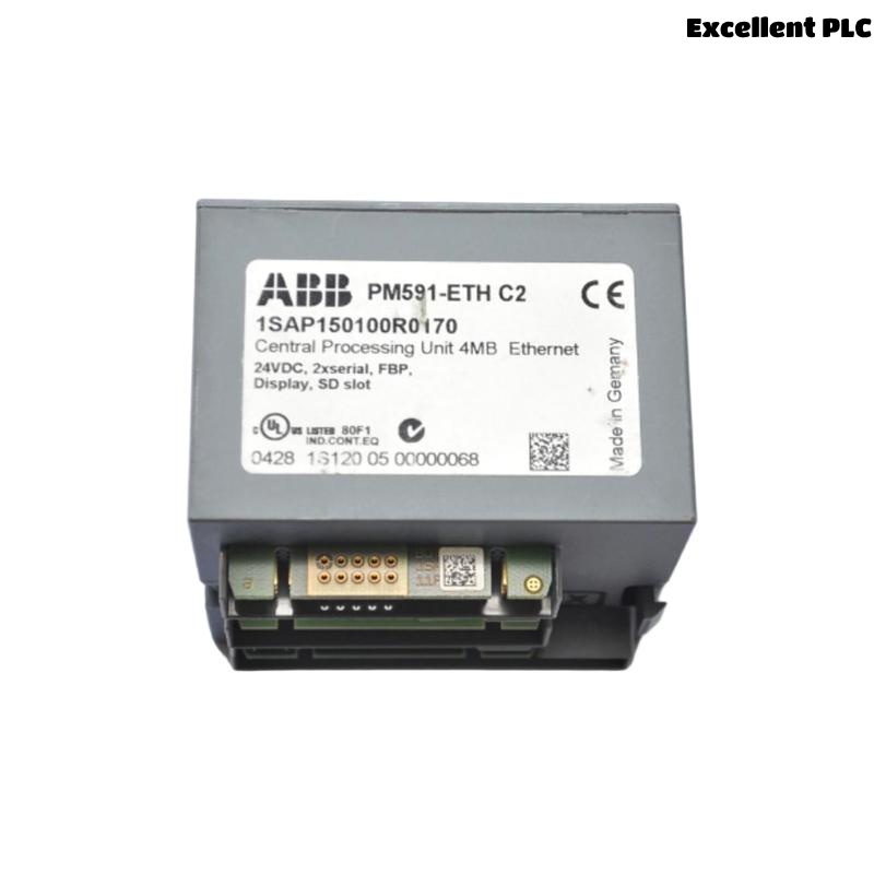 ABB PM591-ETH 1SAP150100R0170 CPU Programmable Logic Controller