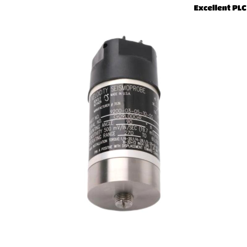 Bently Nevada 9200-03-05-10-00 Dual-Wire Velocity Seismic Sensor