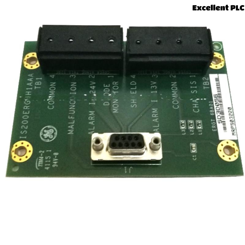 GE IS200ERGTH1A Ground detector terminal board