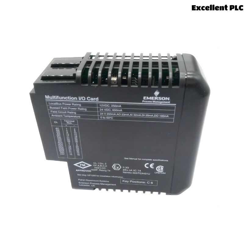 Emerson KJ3006X1-BA1 12P2180X072 Multifunction I/O Card