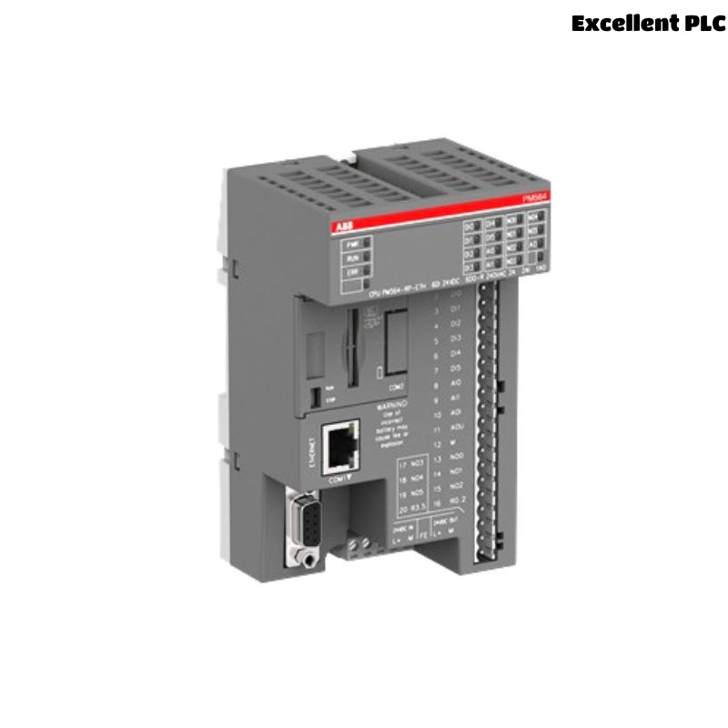 ABB PM564-RP-ETH-AC 1SAP121100R0071 AC500 Programmable Logic Controller (PLC)