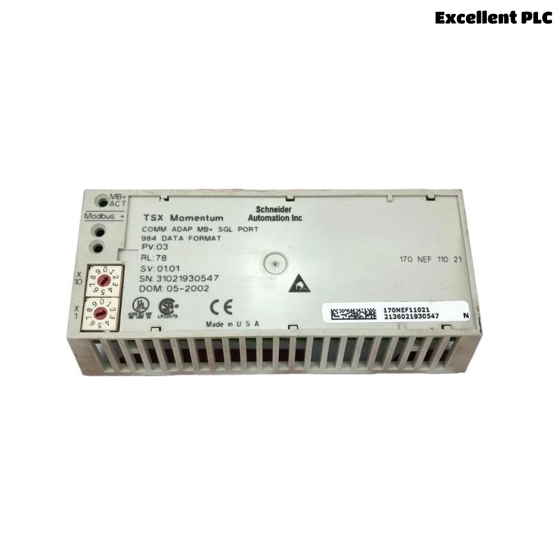 Schneider 170NEF11021 Modbus Plus Communication Adapter
