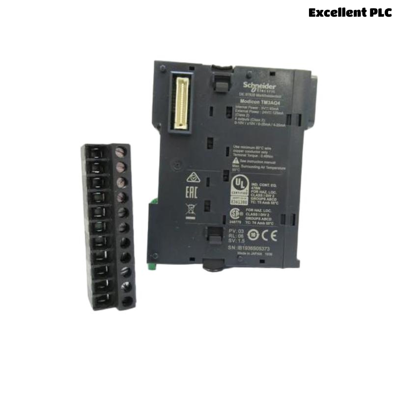 Schneider TM3AQ4 Modicon TM3 4-Channel Analog Output Module