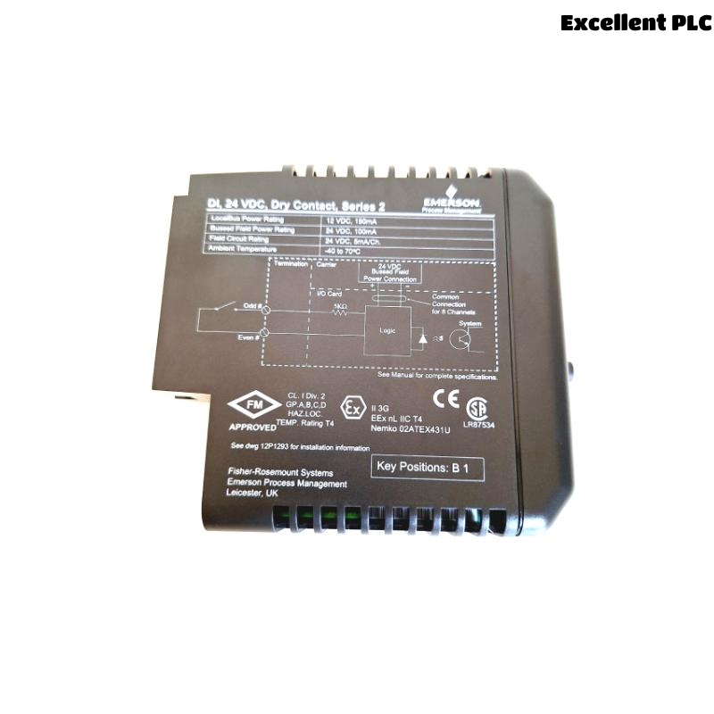 Emerson VE4031S2T2B1 KJ3201X1-BA1 8-Channel Contact Digit Input Module