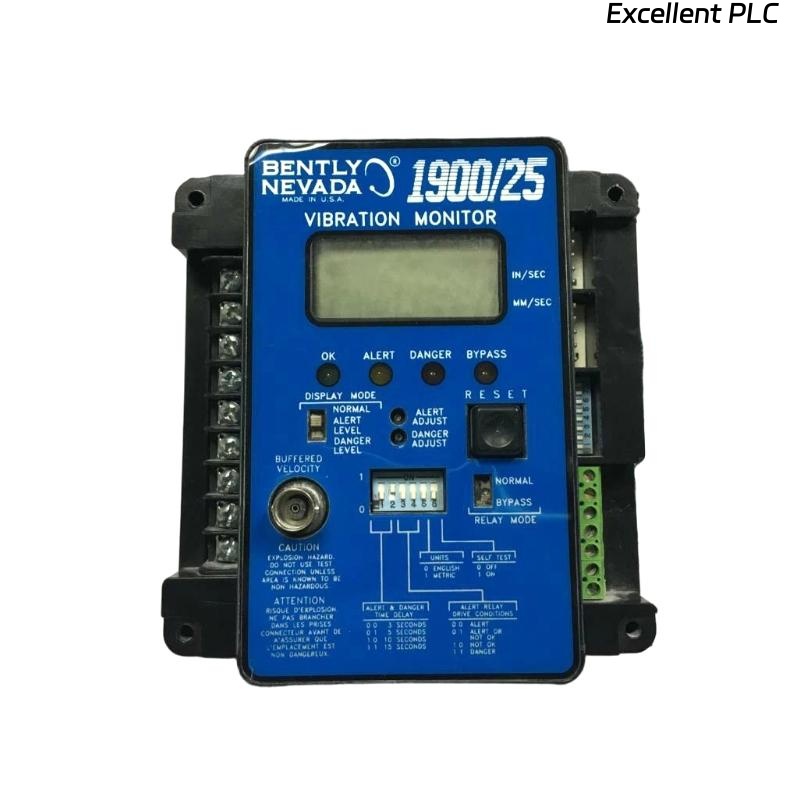 Bently Nevada 1900/25-01-00 Vibration Monitor