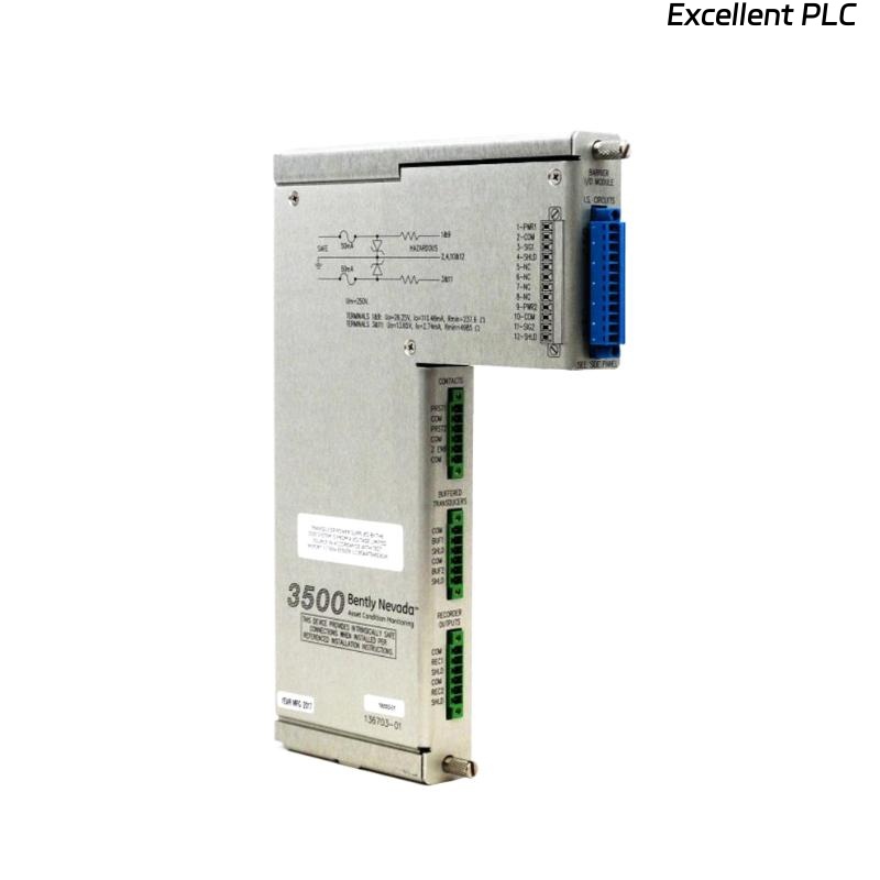 Bently Nevada 3500/04 136719-01+138527-01 Internal Barriers Module