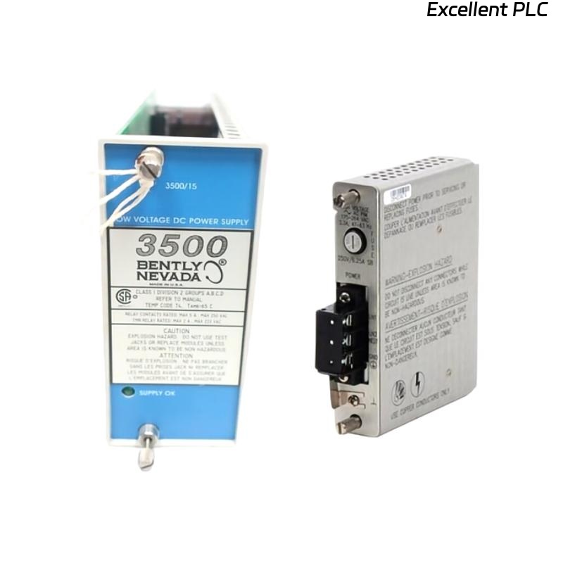 Bently Nevada 3500/15 106M1079-01+106M1081-01 Universal AC Power Supply Module
