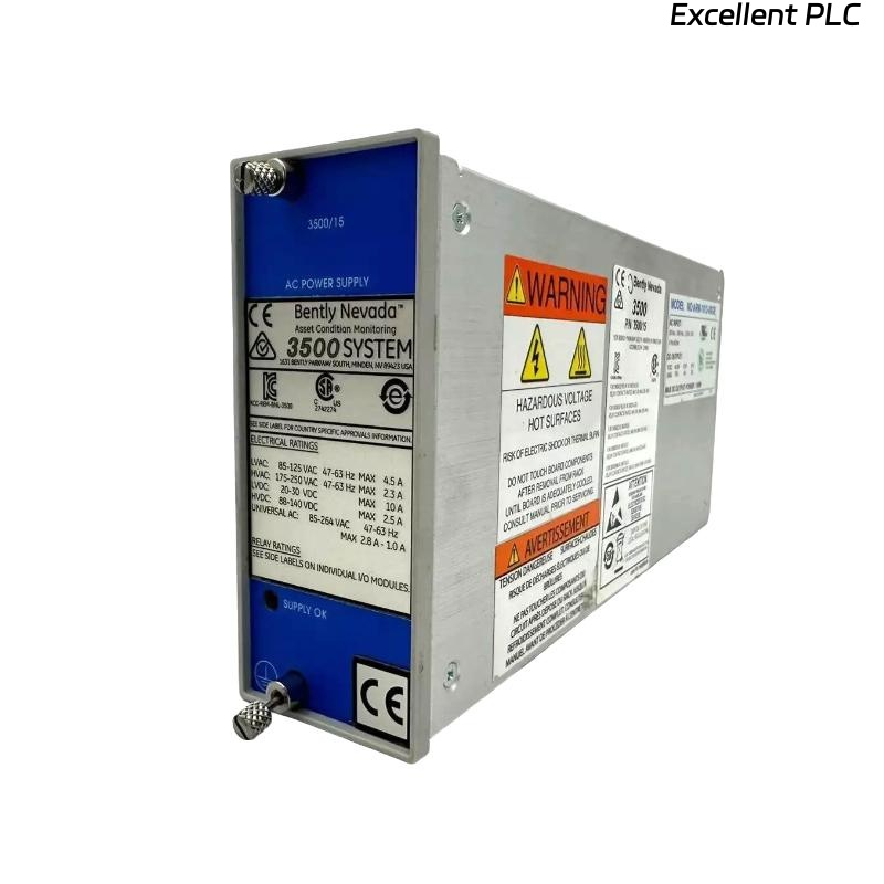 Bently Nevada 3500/15 106M1079-01+125840-02 Universal AC Power Supply Module