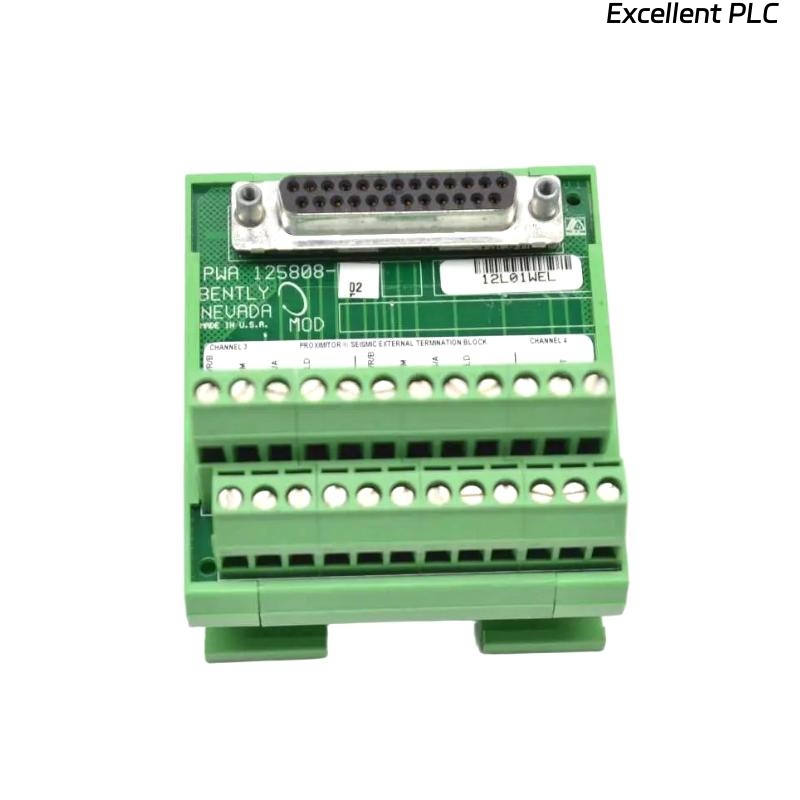 Bently Nevada 3500/42M 125808-02 Proximitor Seismic External Block Terminal