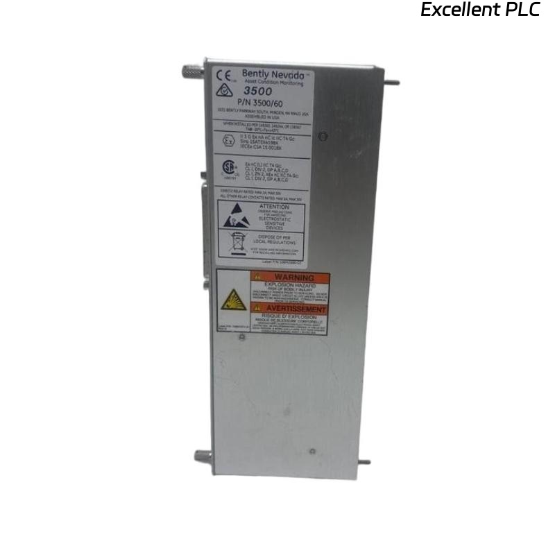 Bently Nevada 3500/60 133827-01 RTD/TC Non-Isolated I/O Module