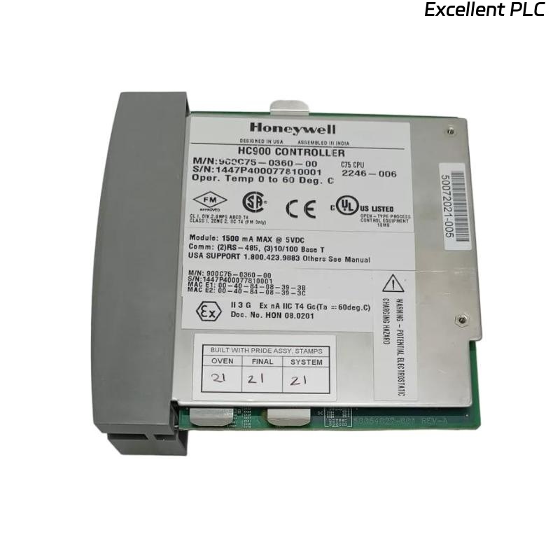 Honeywell 900C75-0360-00 HC900 C75 Redundant Controller CPU