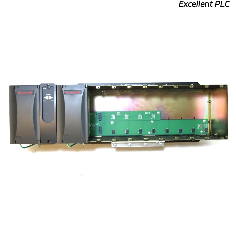 Honeywell 900R08R-0101 8-Slot Redundant Power Supply Extension Rack PLC