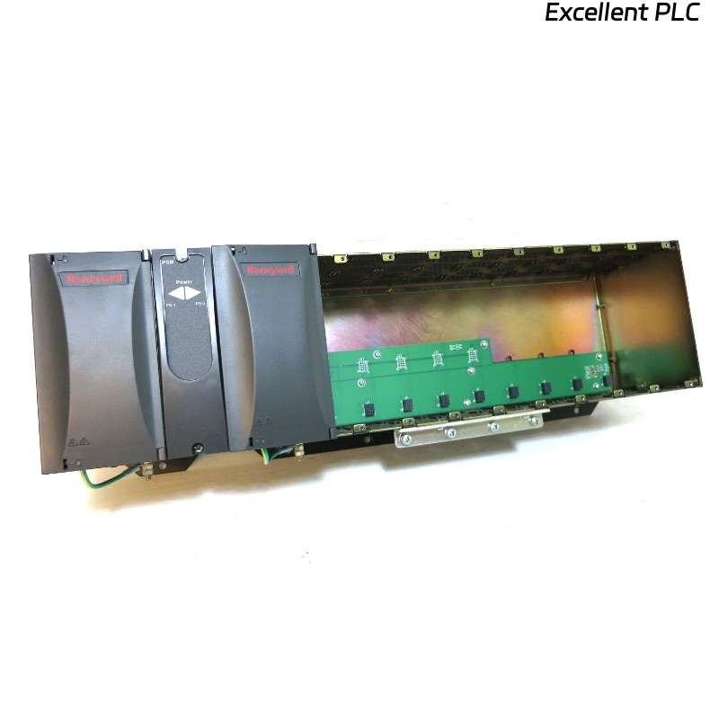 Honeywell 900R08R-0101 8-Slot Redundant Power Supply Extension Rack PLC