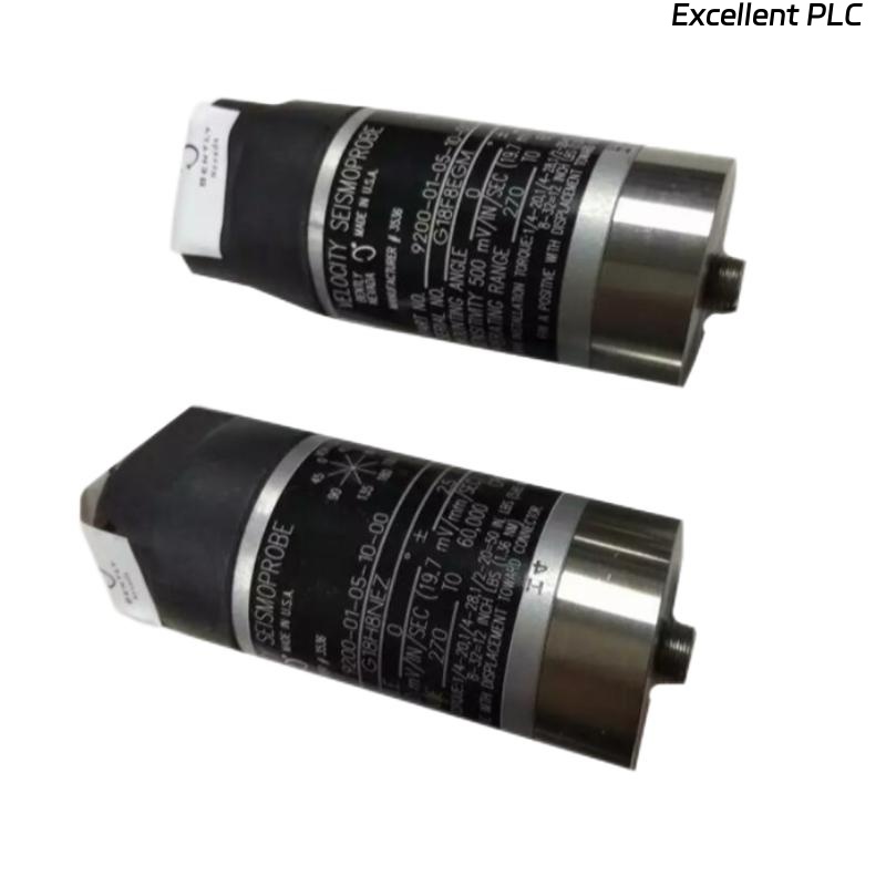 Bently Nevada 9200-09-01-01-00 Dual-line velocity seismic sensor