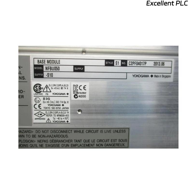 Yokogawa NFBU050-S10 Base Module (Short)