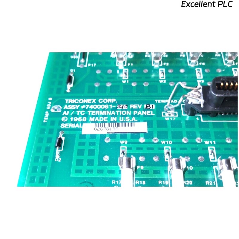 Triconex 2750-2 7400061-210 Terminal Panel