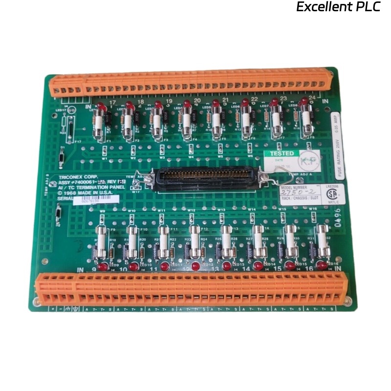 Triconex 2750-2 7400061-210 Terminal Panel
