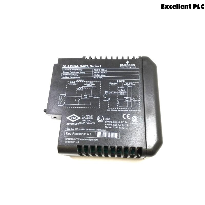 Emerson VE4033S2B1 KJ3222X1-BA1+KJ3222X1-EA1 DeltaV Redundant Analog Input Card