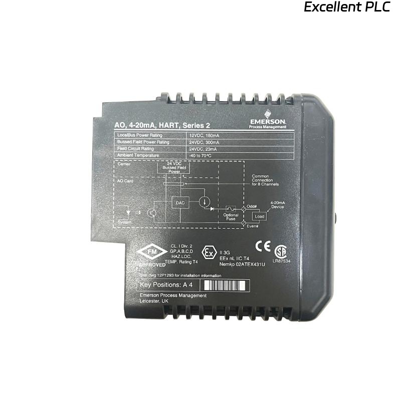 Emerson VE4035S2B1 KJ3221X1-BA1 DeltaV Analog Output Module