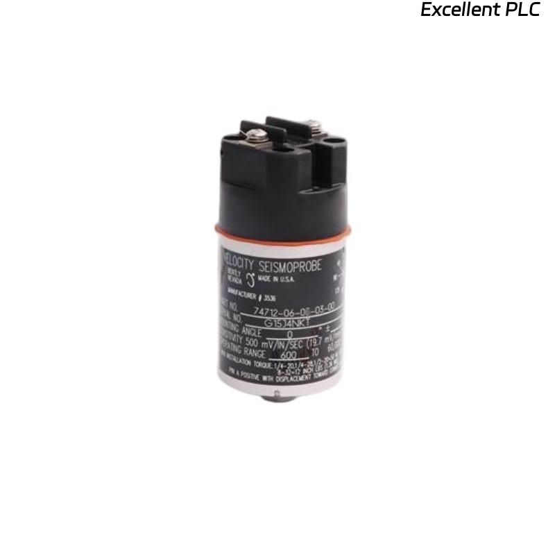 Bently Nevada 74712-06-03-03-00 Earthquake Detector Velocity Sensor