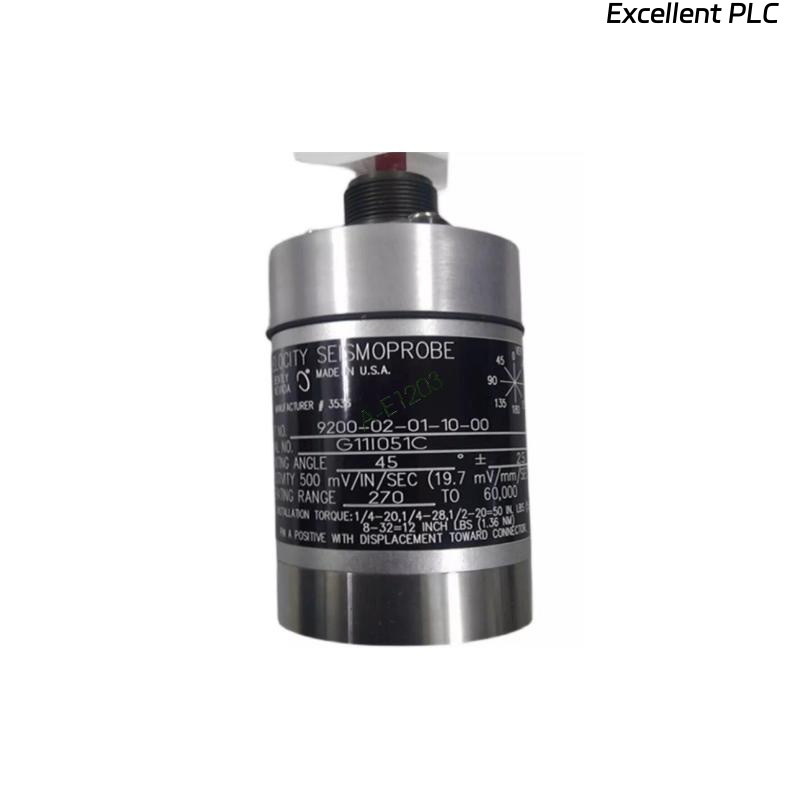 Bently Nevada 9200-02-01-10-00 Dual-line Velocity Seismic Sensor