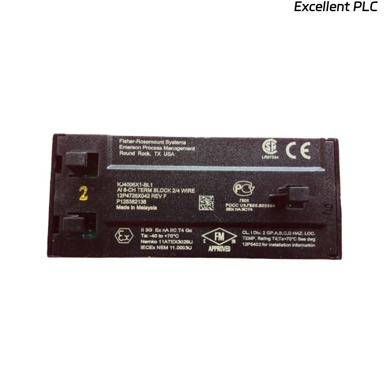 Emerson KJ4006X1-BL1 AI 8-Channel Terminal Block