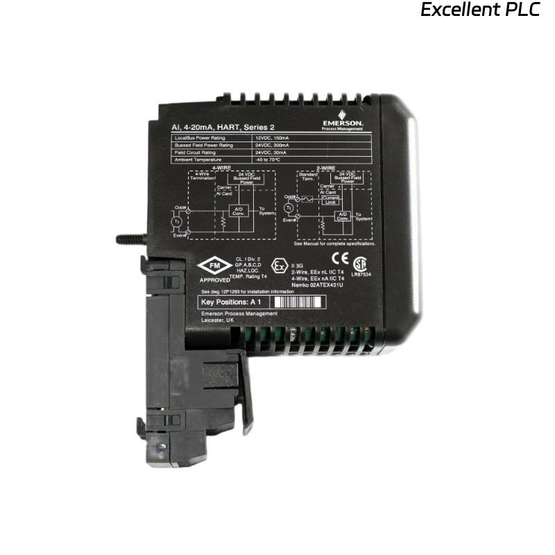 Emerson RE4003S2B3 KJ3222X1-BA1 + KJ4001X1-CC1 Input Module with Terminal Block