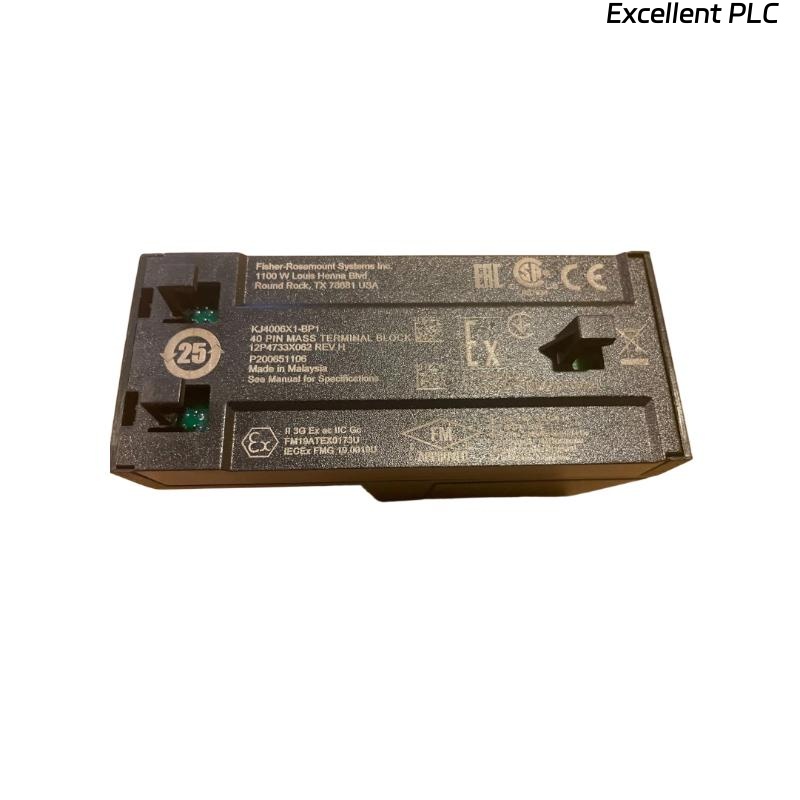 Emerson SE4001S2T2B5 KJ4006X1-BP1 + KJ3203X1-BK1 Discrete Input Card with Terminal Block