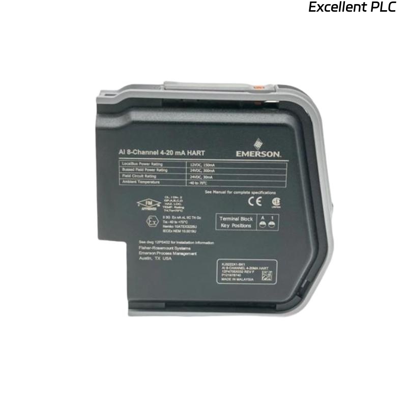 Emerson SE4003S2B1 KJ3222X1-BK1 8-Channel 4-20mA HART Card