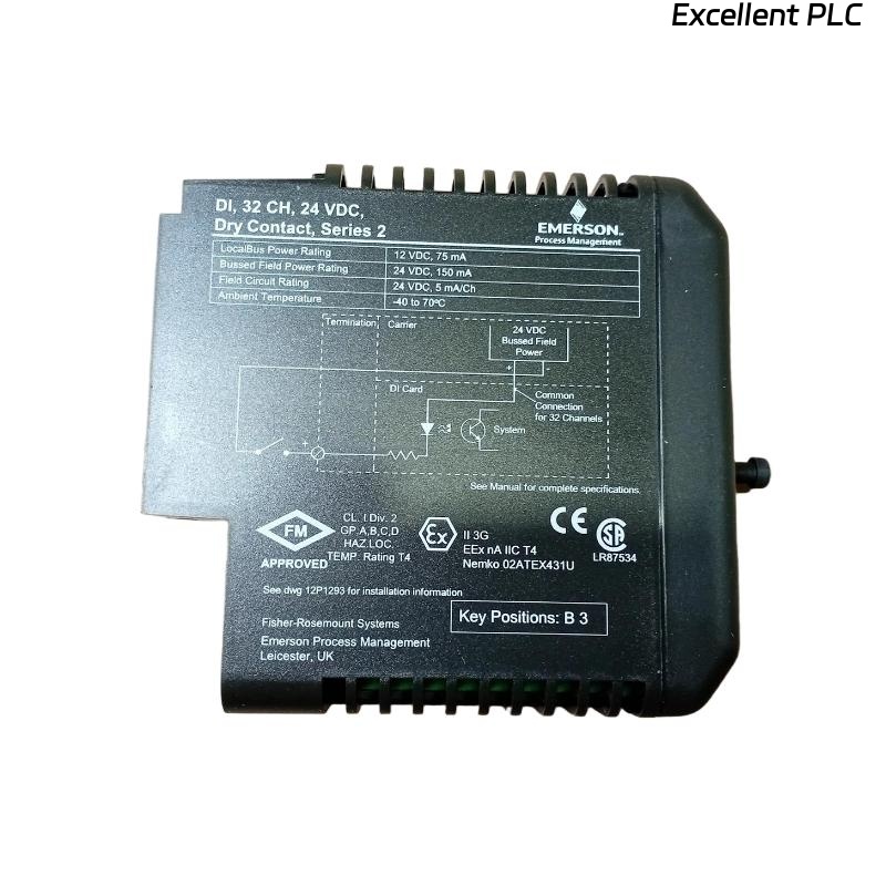 Emerson VE4001S2T2B5 Discrete Input Module with 40-Pin Terminal Block