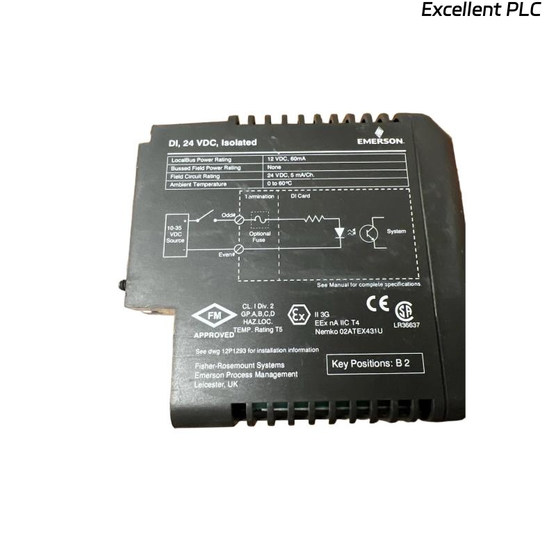 Emerson VE4001S5T2B4 Event Sequencer Input Card