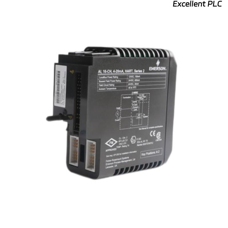 Emerson VE4003S2B9 (KJ3223X1-BA1 12P2871X012) REV.A + (KJ3223X1-EA1 12P2867X022) REV.B Input Module with Terminal Block