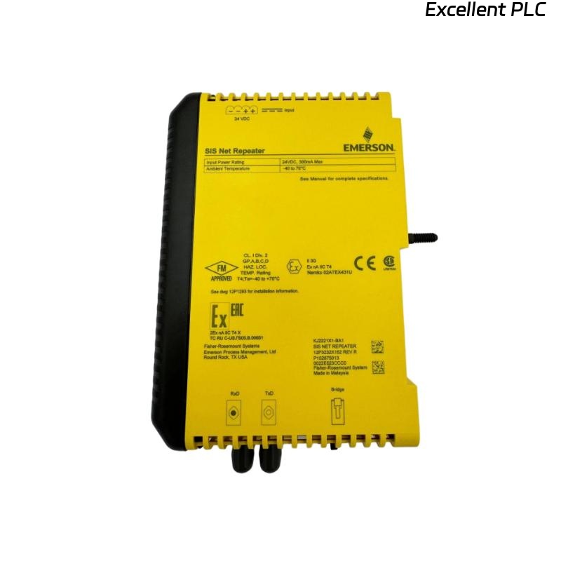 Emerson VS6002 KJ2221X1-EA1 SIS NET Repeater with Carrier