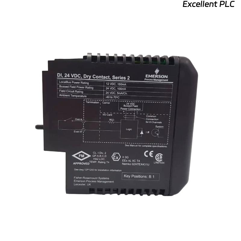 Emerson VE4001S2T2B1 KJ3201X1-BA1+KJ4001X1-CA1 Input Module With Terminal Blocks